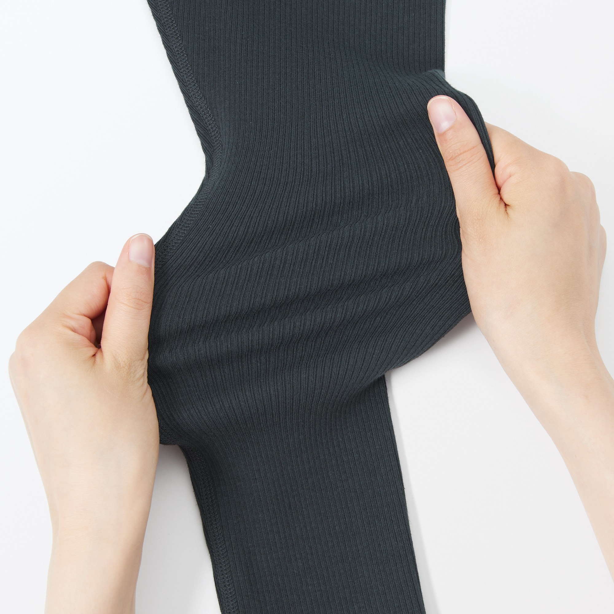 キッズ ストレッチリブ編み レギンス（十分丈） | 無印良品
