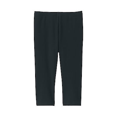 キッズ　ストレッチリブ編み　レギンス（七分丈）