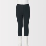 キッズ　ストレッチリブ編み　レギンス（七分丈）