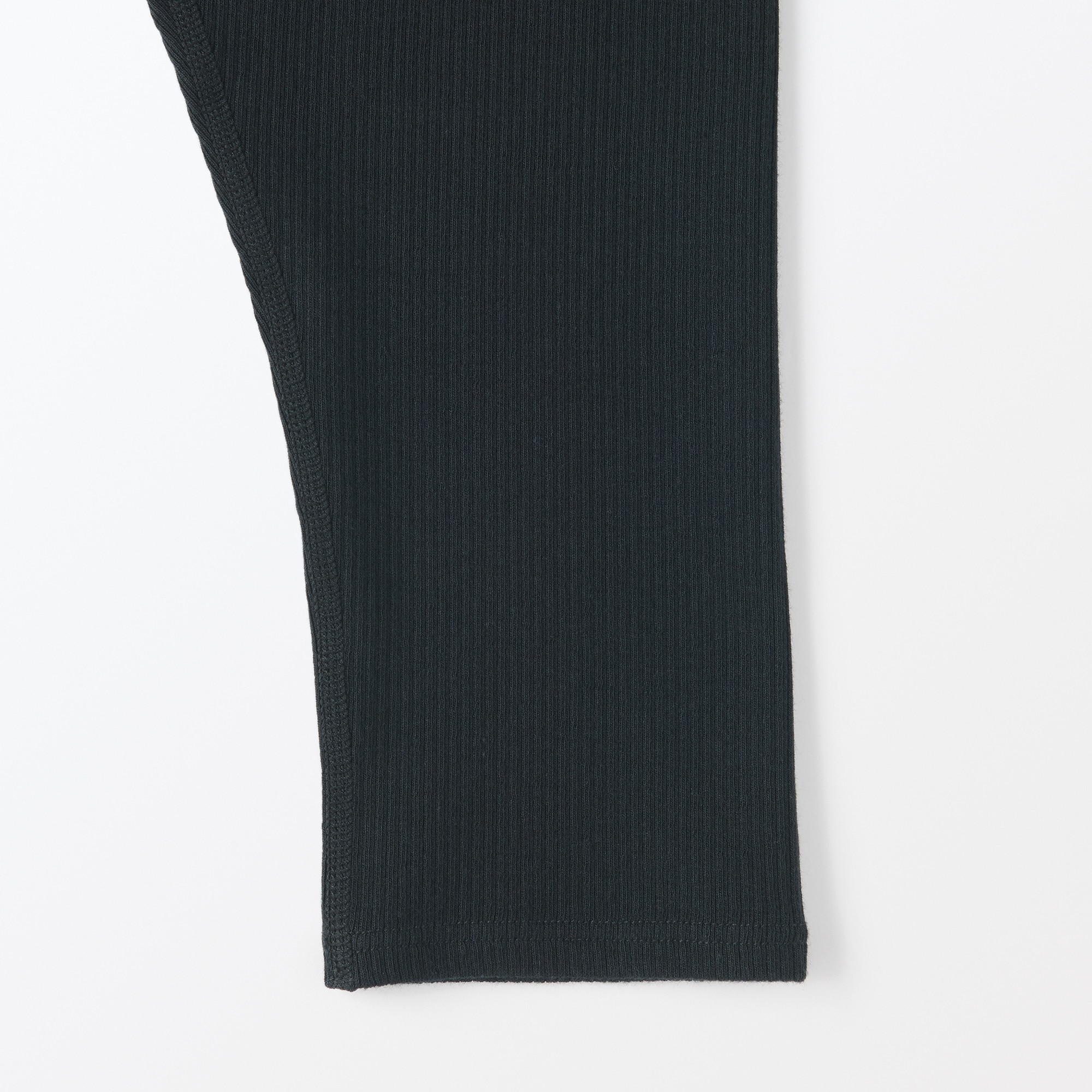 キッズ　ストレッチリブ編み　レギンス（七分丈）