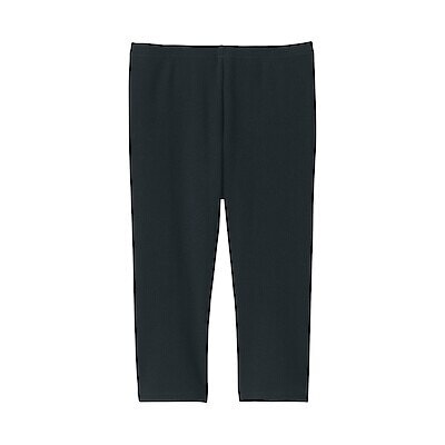 キッズ　ストレッチリブ編み　レギンス（七分丈）
