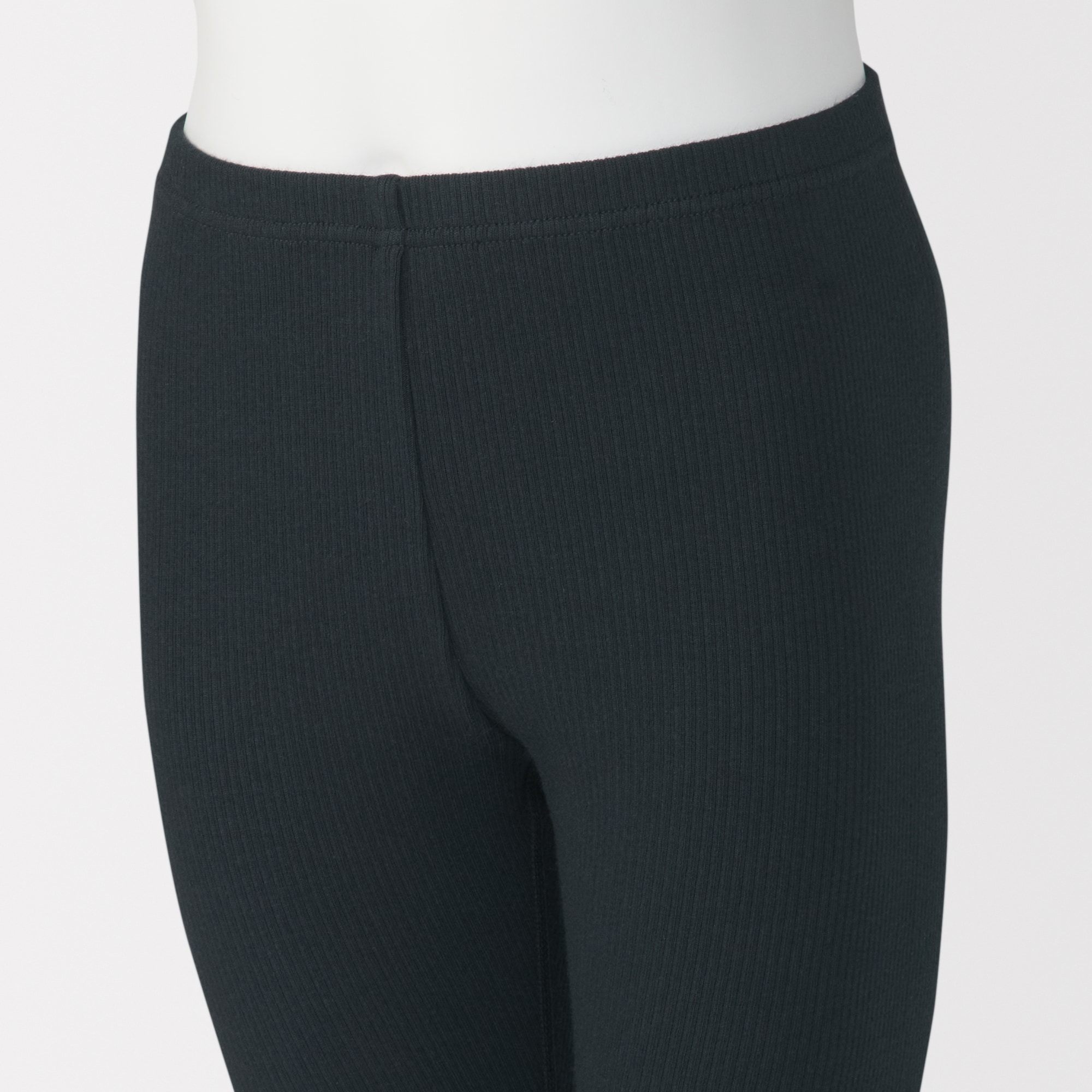 キッズ　ストレッチリブ編み　レギンス（七分丈）