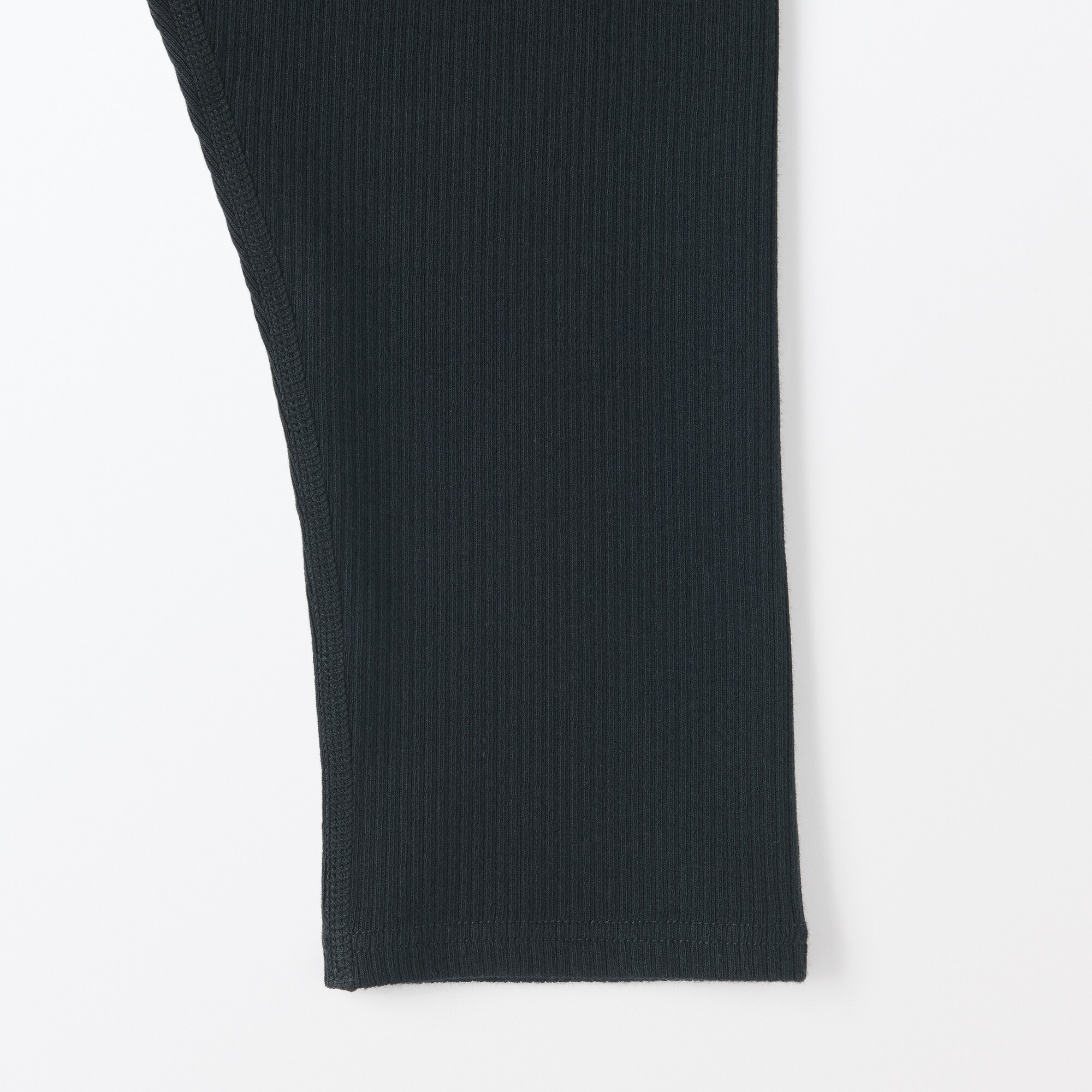 キッズ　ストレッチリブ編み　レギンス（七分丈）