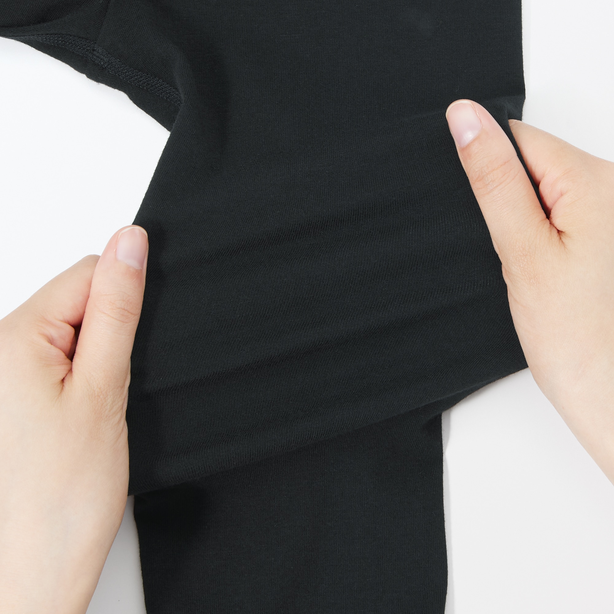 キッズ　ストレッチ天竺編み　レギンス（七分丈）