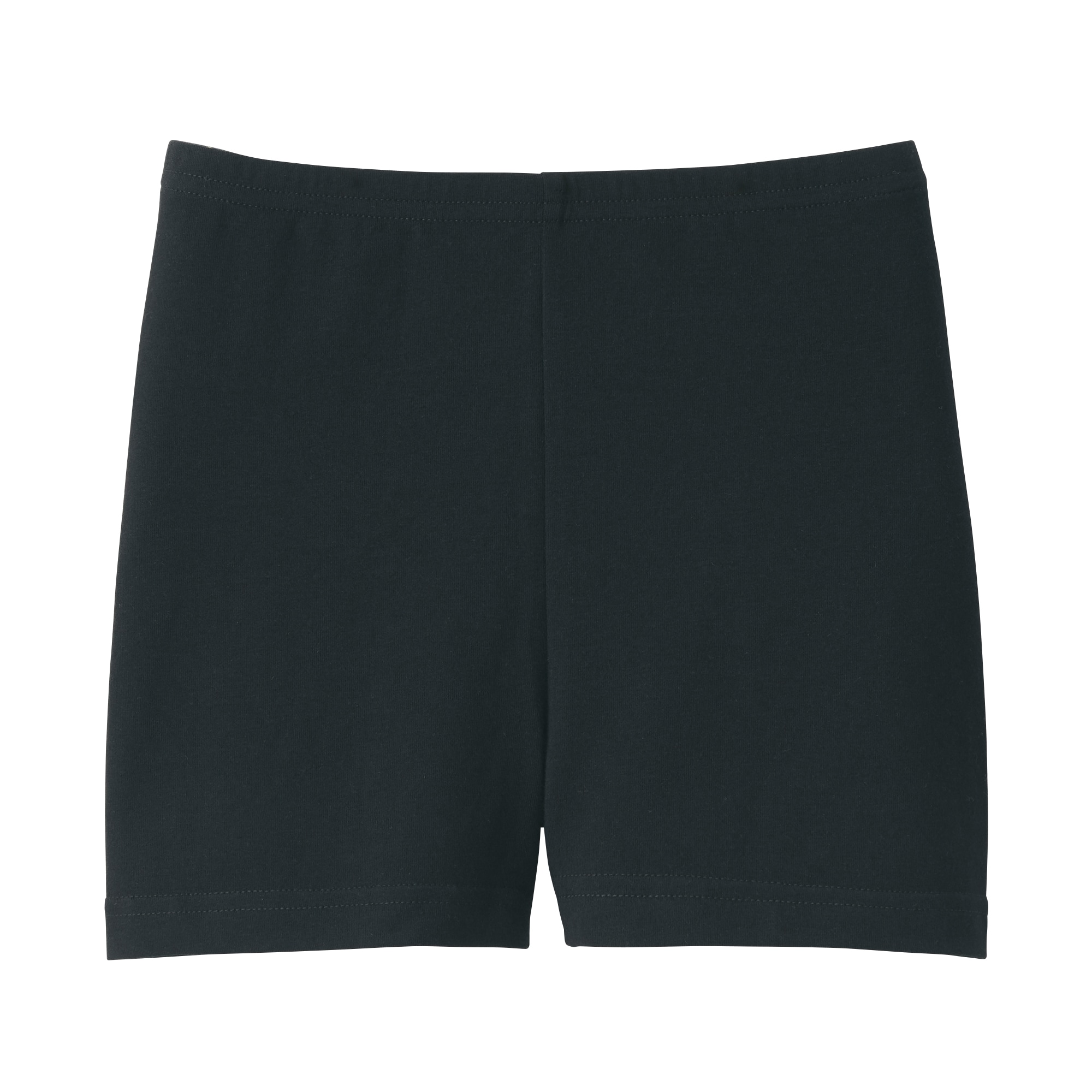 キッズ　ストレッチ天竺編み　スカートの下に履く　オーバーパンツ（一分丈レギンス）