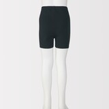 キッズ　ストレッチ天竺編み　スカートの下に履く　オーバーパンツ（一分丈レギンス）