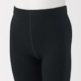 キッズ　足なり直角　かかとに合う　リブ編みタイツ