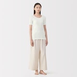 婦人　あったか綿　半袖Ｔシャツ