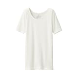 婦人　あったか綿　半袖Ｔシャツ