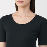 婦人　あったか綿　半袖Ｔシャツ