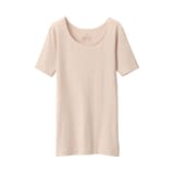 婦人　あったか綿　半袖Ｔシャツ