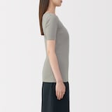 婦人　あったか綿　半袖Ｔシャツ