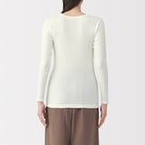 婦人　あったか綿　クルーネック長袖Ｔシャツ