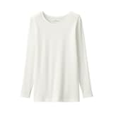 婦人　あったか綿　クルーネック長袖Ｔシャツ