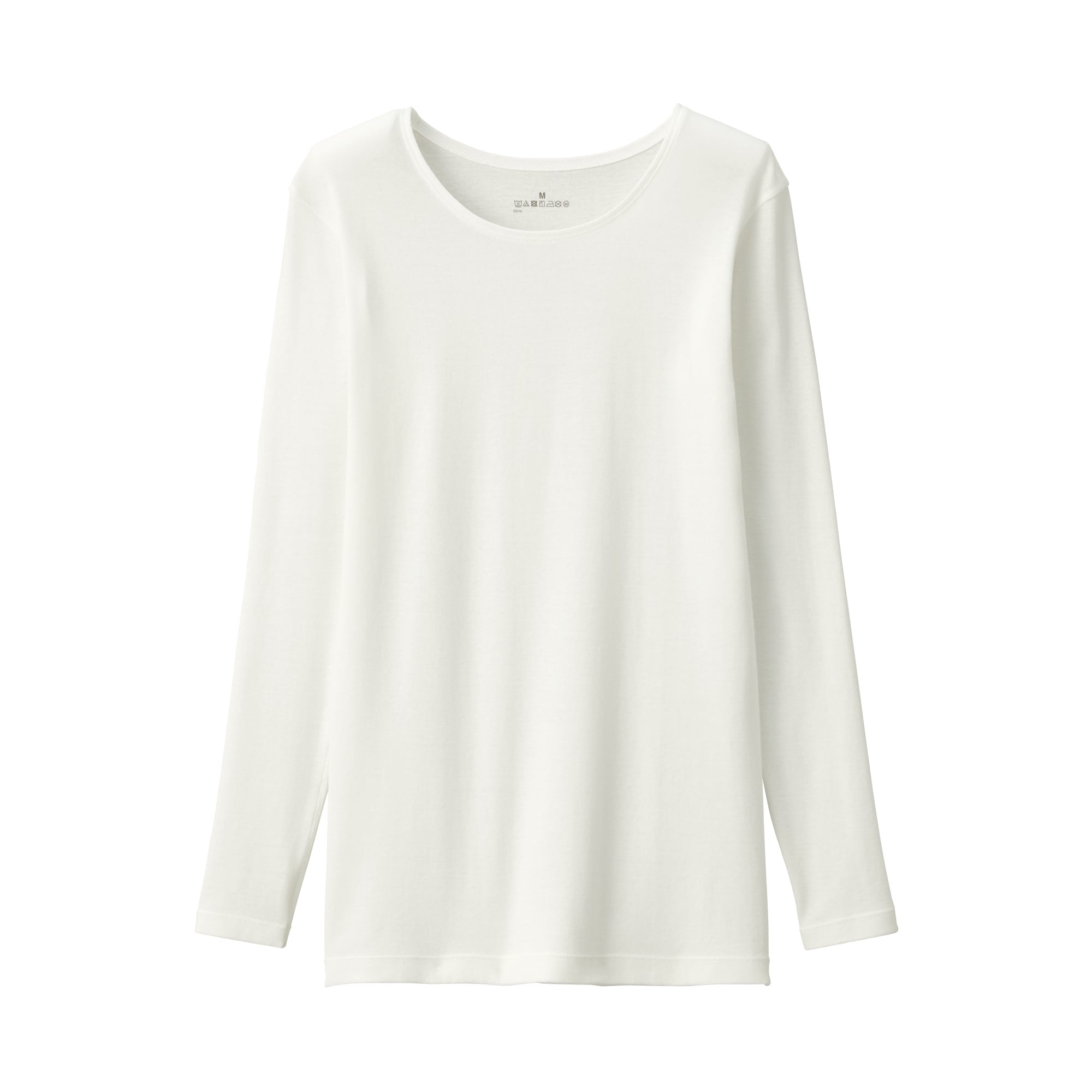 婦人　あったか綿　クルーネック長袖Ｔシャツ