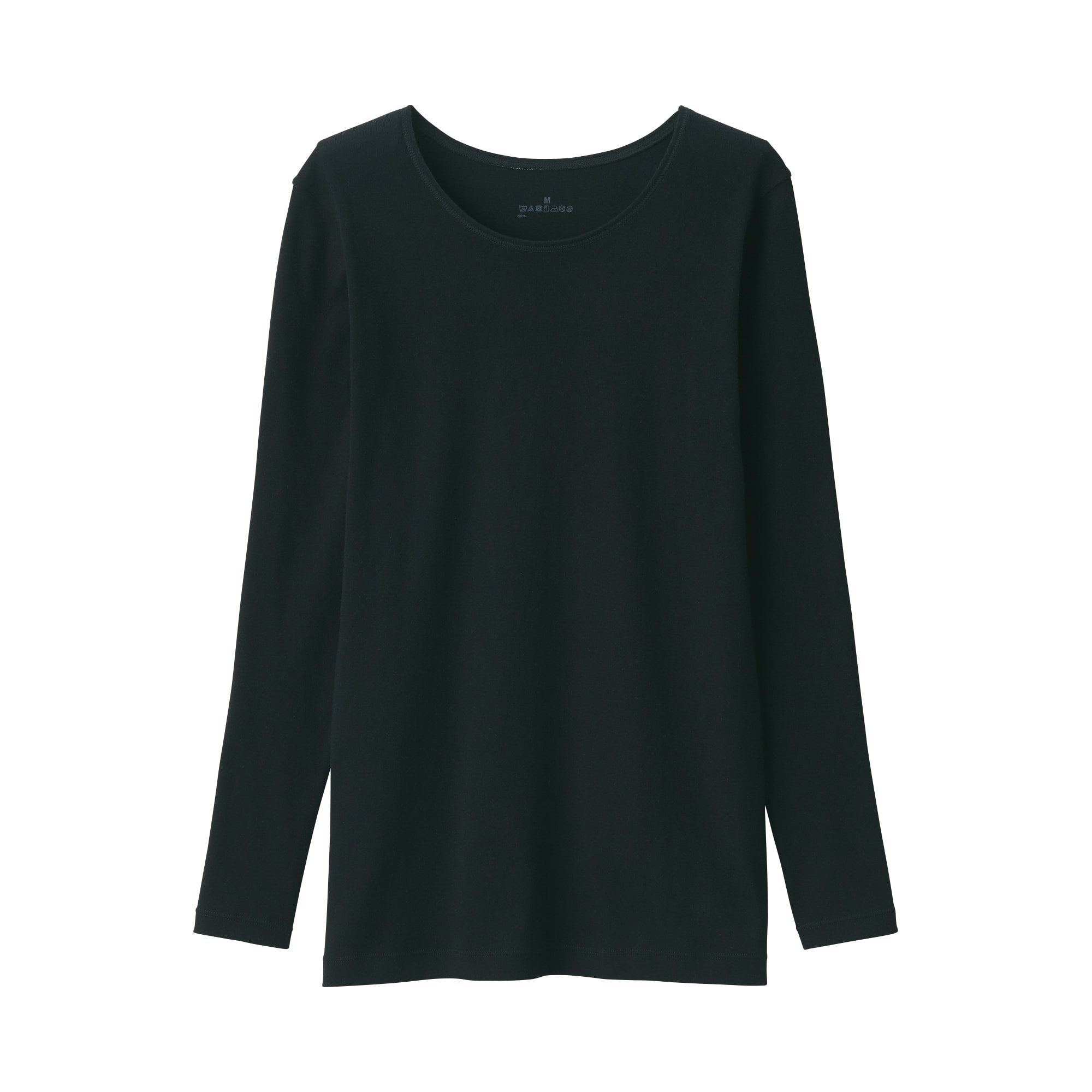 婦人　あったか綿　クルーネック長袖Ｔシャツ