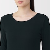 婦人　あったか綿　クルーネック長袖Ｔシャツ