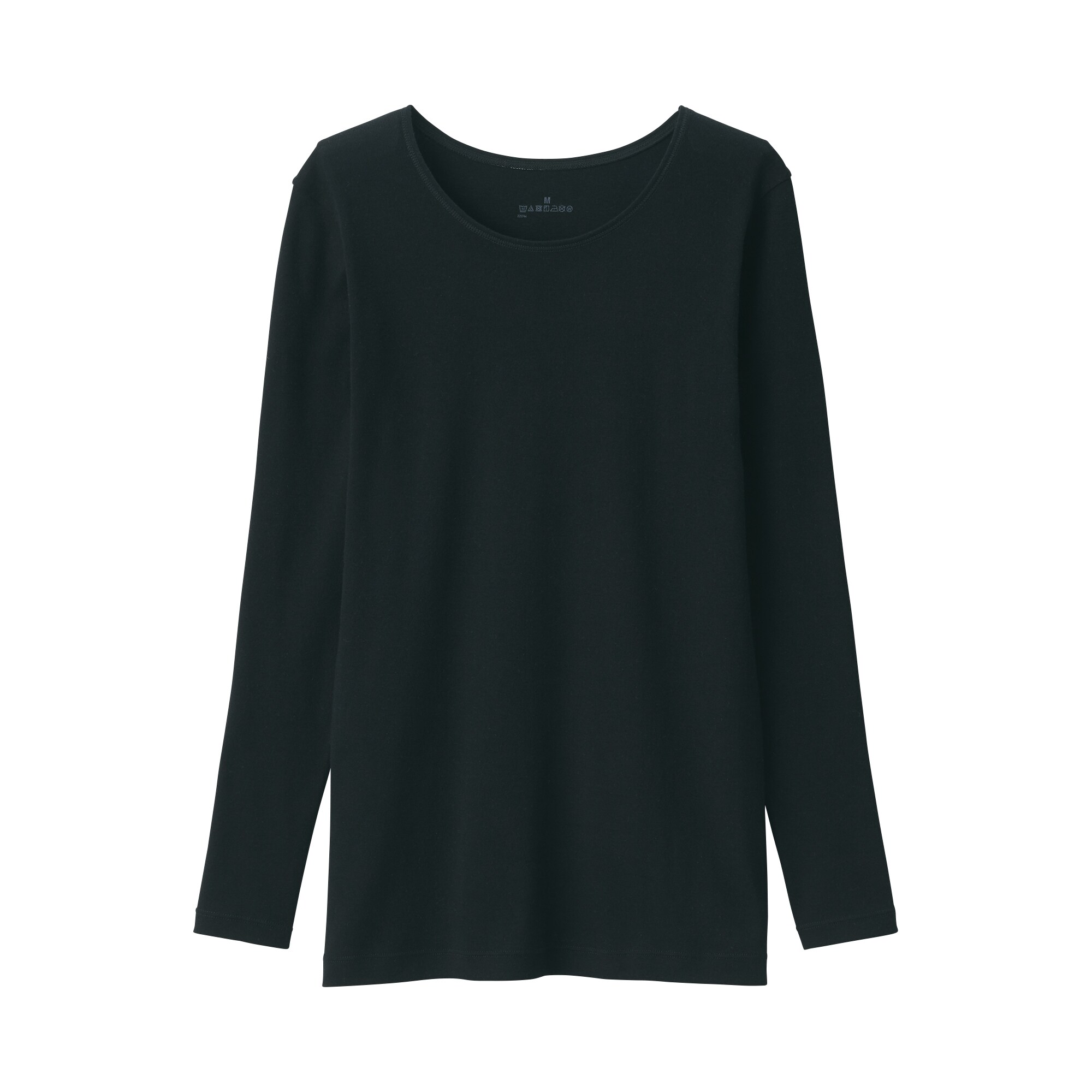 婦人　あったか綿　クルーネック長袖Ｔシャツ