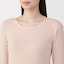 婦人　あったか綿　クルーネック長袖Ｔシャツ