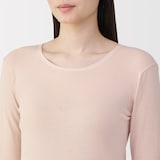 婦人　あったか綿　クルーネック長袖Ｔシャツ