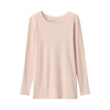 婦人　あったか綿　クルーネック長袖Ｔシャツ