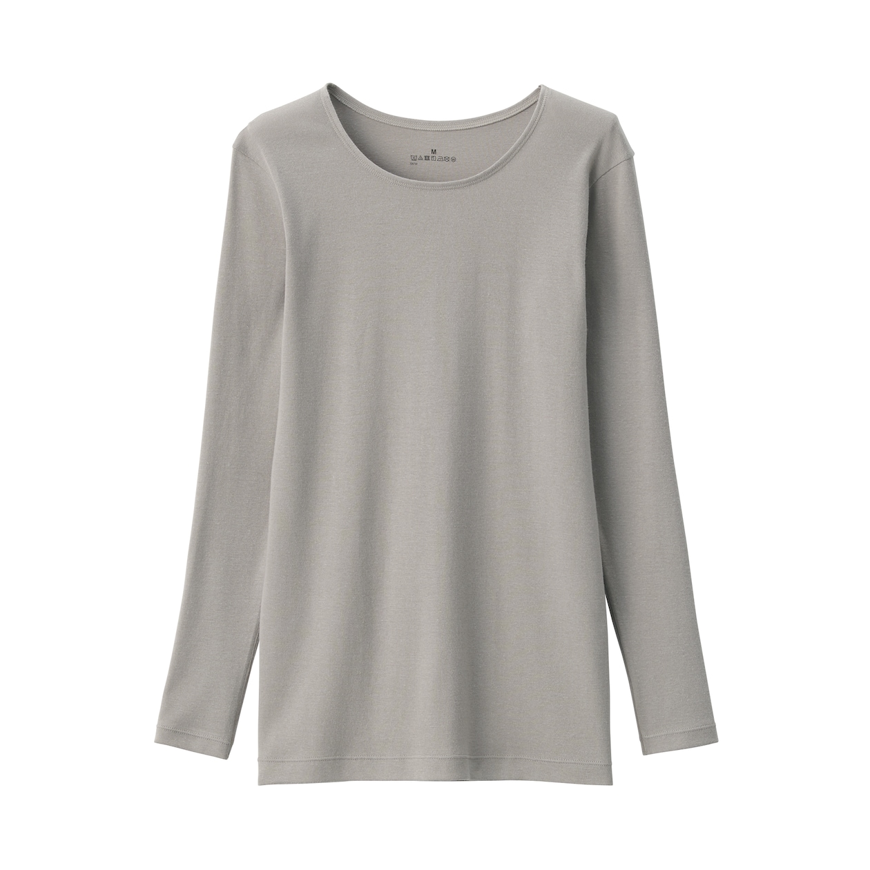 婦人　あったか綿　クルーネック長袖Ｔシャツ