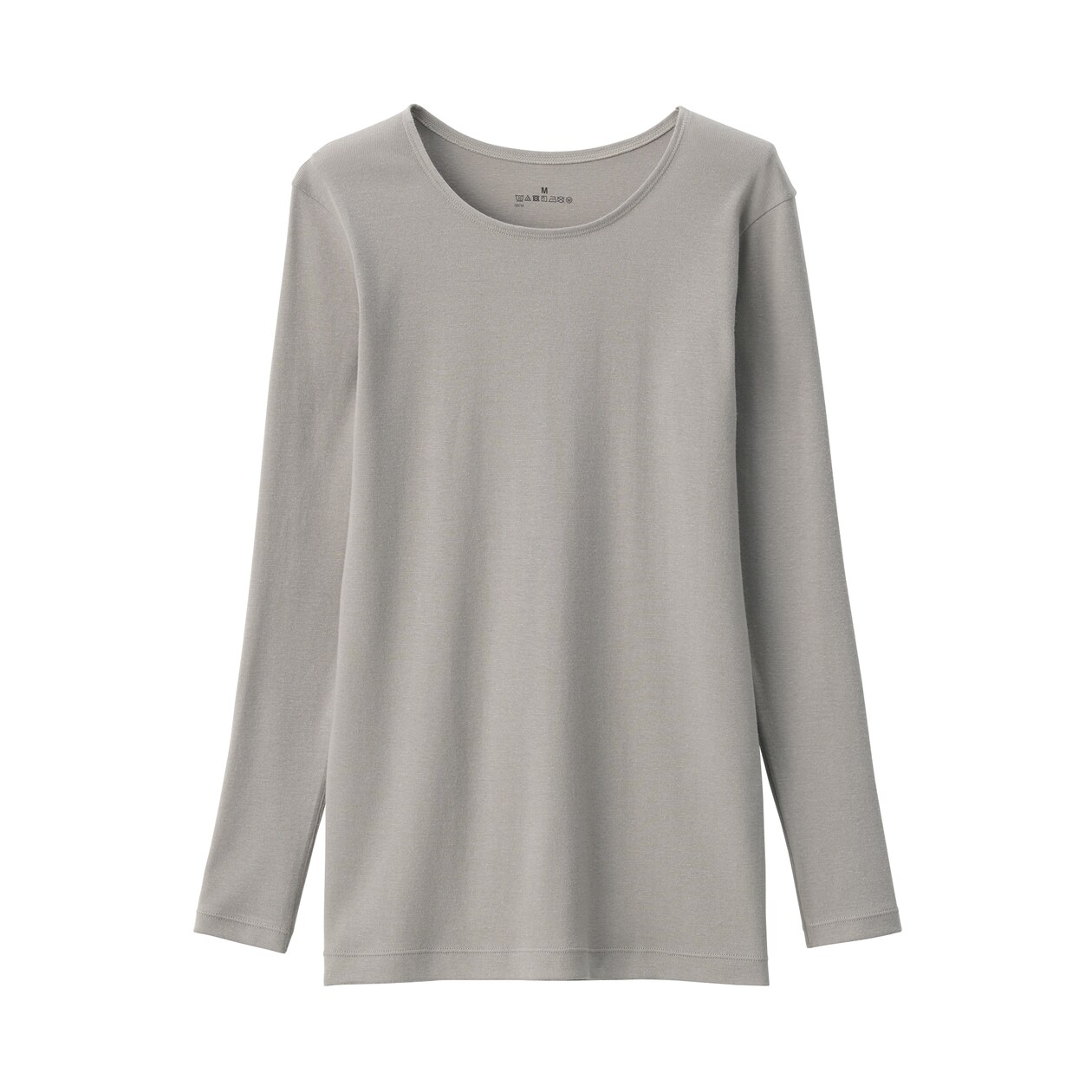 婦人　あったか綿　クルーネック長袖Ｔシャツ