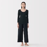 婦人　あったか綿　Ｕネック八分袖Ｔシャツ