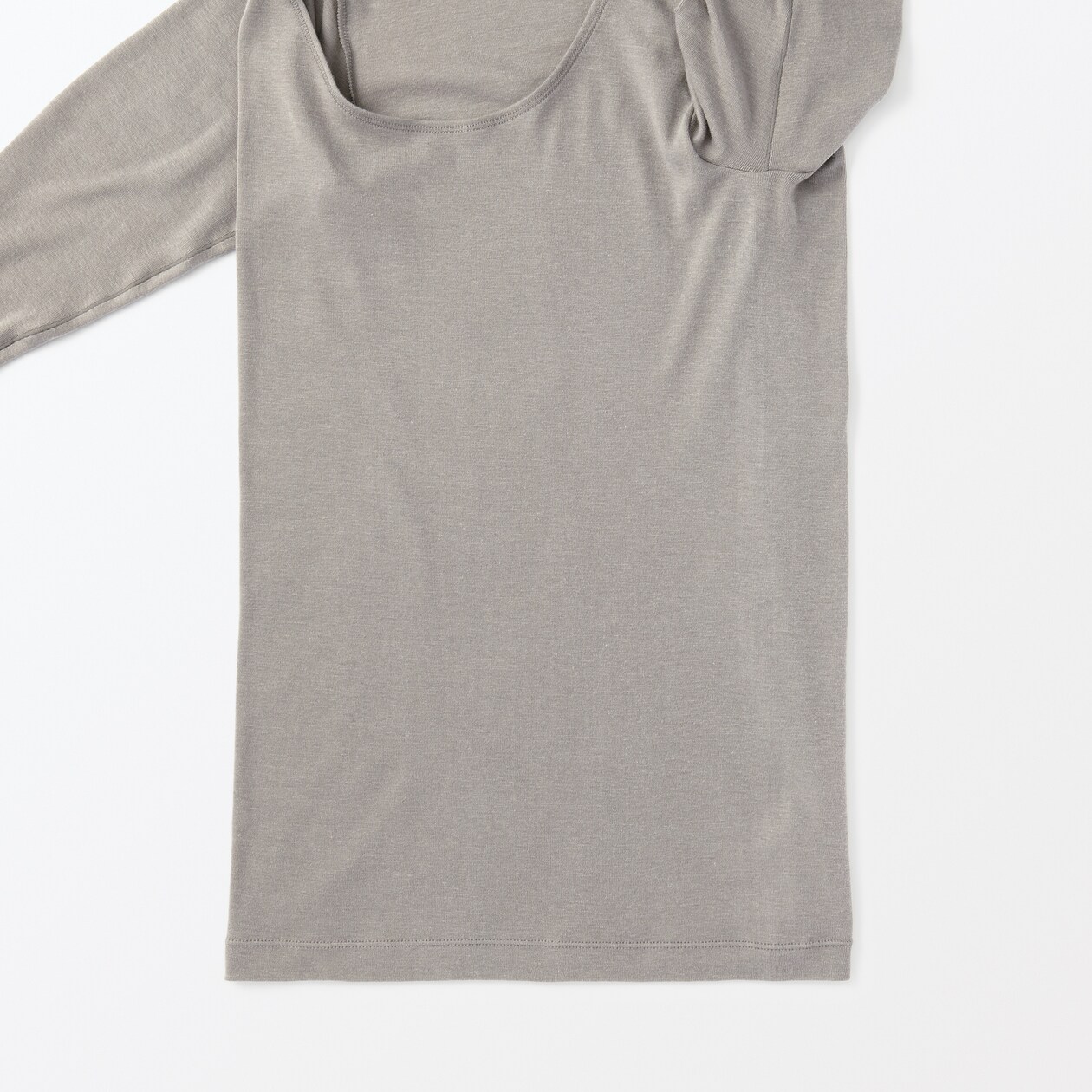 婦人　あったか綿　Ｕネック八分袖Ｔシャツ