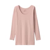 婦人　あったか綿　Ｕネック八分袖Ｔシャツ