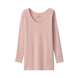 婦人　あったか綿　Ｕネック八分袖Ｔシャツ