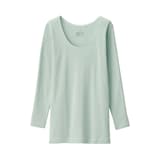 婦人　あったか綿　Ｕネック八分袖Ｔシャツ