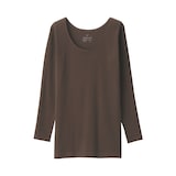 婦人　あったか綿　Ｕネック八分袖Ｔシャツ