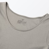 婦人　あったか綿　Ｕネック八分袖Ｔシャツ