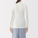 婦人　あったか綿　ハイネック長袖Ｔシャツ