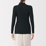 婦人　あったか綿　ハイネック長袖Ｔシャツ