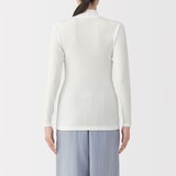 婦人　あったか綿　ハイネック長袖Ｔシャツ