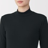 婦人　あったか綿　ハイネック長袖Ｔシャツ