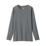 婦人　あったか綿　厚手　クルーネック長袖Ｔシャツ