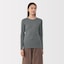 婦人　あったか綿　厚手　クルーネック長袖Ｔシャツ