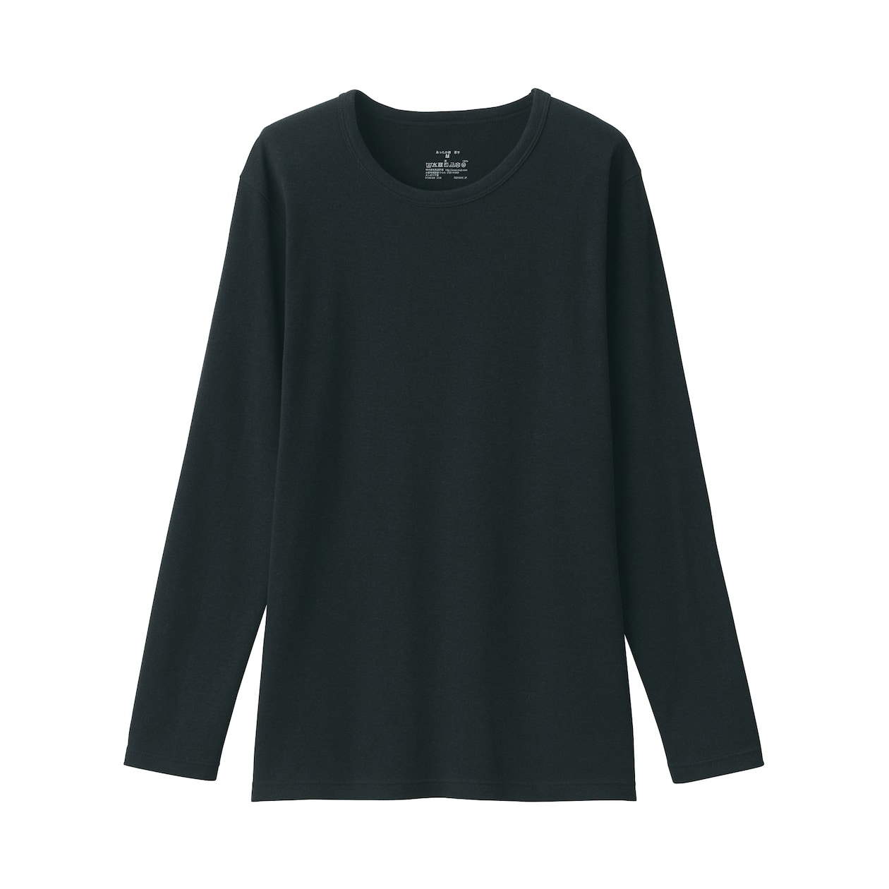 婦人　あったか綿　厚手　クルーネック長袖Ｔシャツ