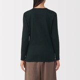 婦人　あったか綿　厚手　クルーネック長袖Ｔシャツ