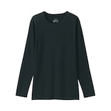 婦人　あったか綿　厚手　クルーネック長袖Ｔシャツ