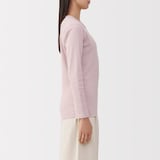 婦人　あったか綿　厚手　クルーネック長袖Ｔシャツ