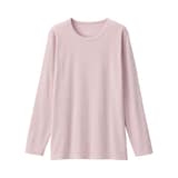 婦人　あったか綿　厚手　クルーネック長袖Ｔシャツ