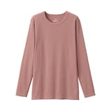 婦人　あったか綿　厚手　クルーネック長袖Ｔシャツ