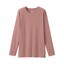 婦人　あったか綿　厚手　クルーネック長袖Ｔシャツ