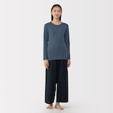 婦人　あったか綿　厚手　クルーネック長袖Ｔシャツ