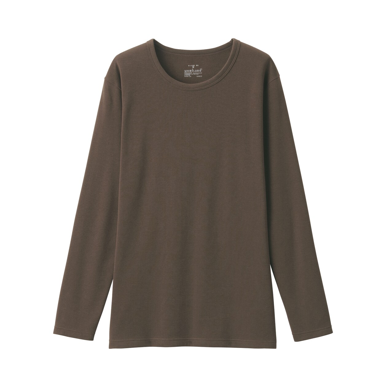 婦人　あったか綿　厚手　クルーネック長袖Ｔシャツ