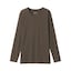 婦人　あったか綿　厚手　クルーネック長袖Ｔシャツ